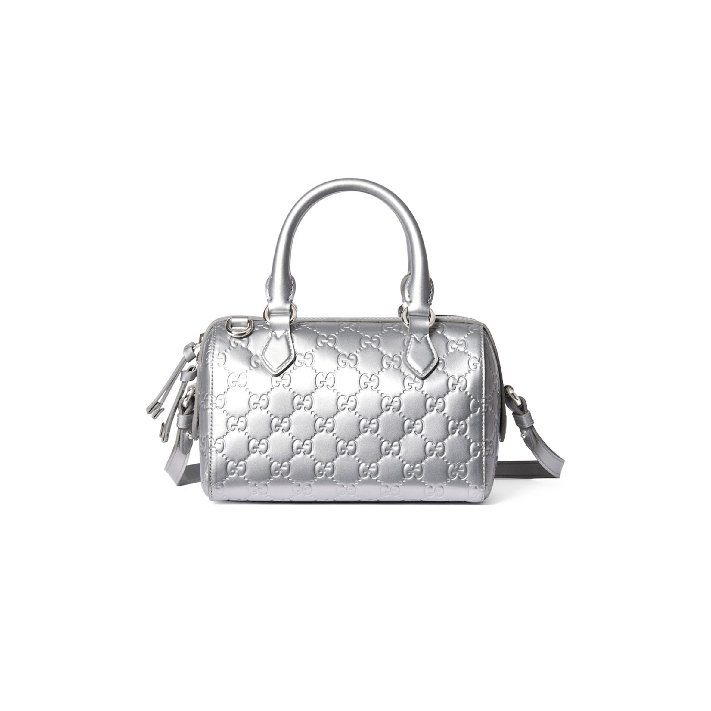 GUCCI GG EMBLEM SMALL BOSTON BAG 848889 (20.5*14*11.5cm)